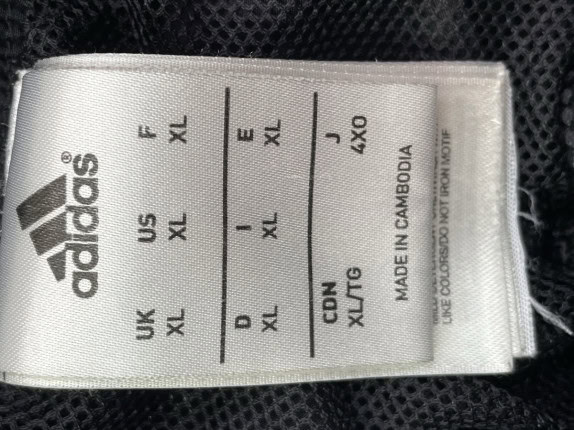 ADIDAS TRACK PANTS SPORTSWEAR BLACK ΑΝΤΡΙΚΟ PRE OWNED XL