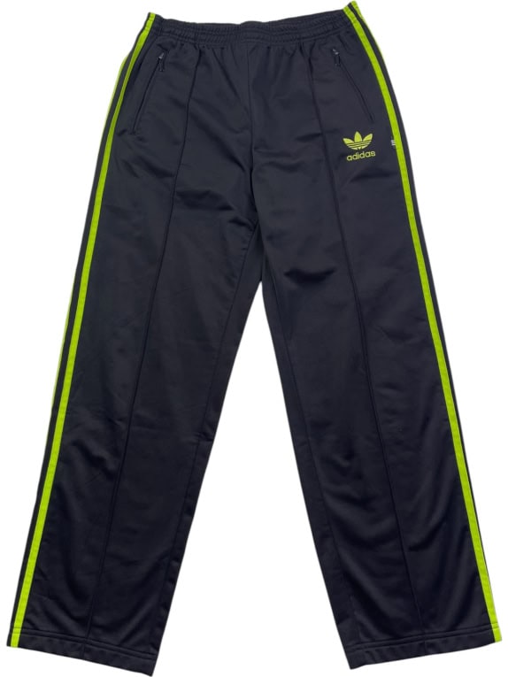 ADIDAS TRACK PANTS SPORTSWEAR BLACK MENS PRE OWNED S