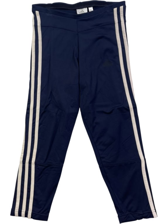 ADIDAS TRACK PANTS SPORTSWEAR NAVY WOMENS PRE OWNED L
