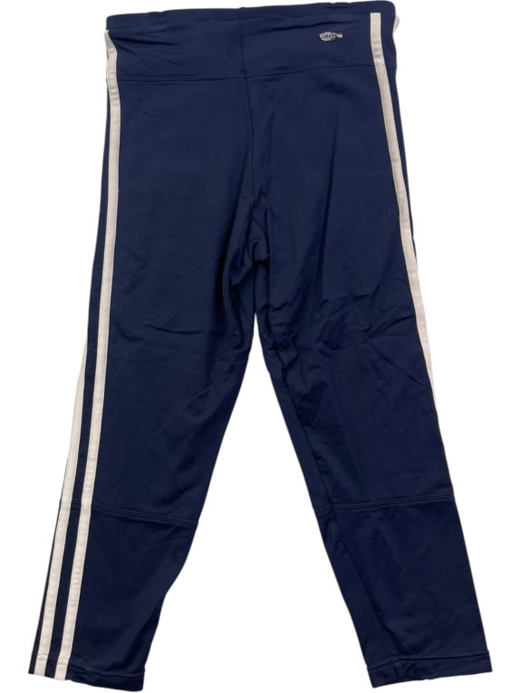 ADIDAS TRACK PANTS SPORTSWEAR NAVY WOMENS PRE OWNED L