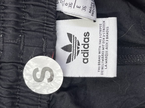 ADIDAS TRACK PANTS SPORTY BLACK MEN PRE OWNED S