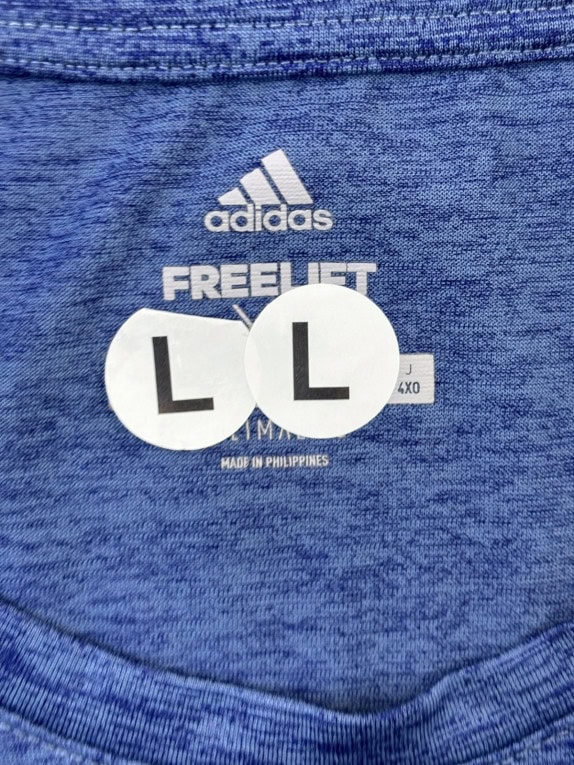 ADIDAS TSHIRT SPORTIVO BLU UOMO PRE OWNED L