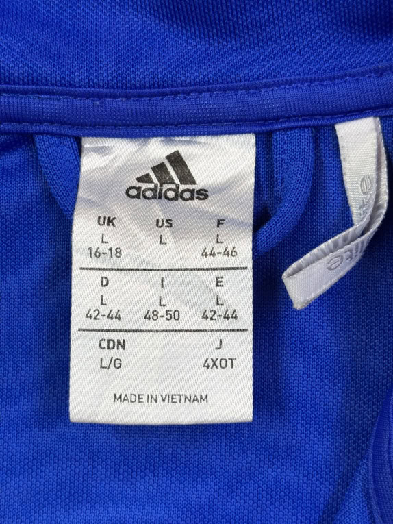 ADIDAS TRACK JACKET SPORTSWEAR BLUE UNISEX PRE OWNED L