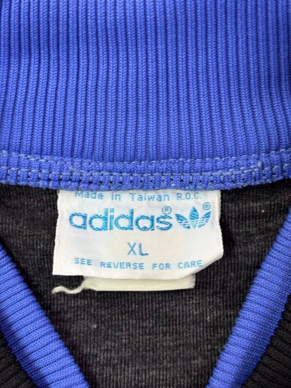 ADIDAS ΤΖΑΚΕΤ ΦΟΡΜΑΣ VINTAGE SPORTSWEAR ΜΑΥΡΟ ΓΚΡΙ ΜΠΛΕ ΑΝΤΡΙΚΟ PRE OWNED