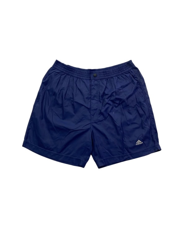 Adidas Bermuda da bagno con logo vintage blu da uomo S