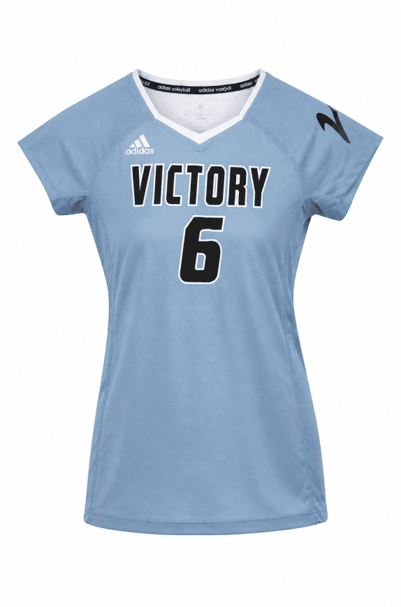 ADIDAS VOLLEYBALL GRAPHIC TEE BLUE WOMEN PRE OWNED S