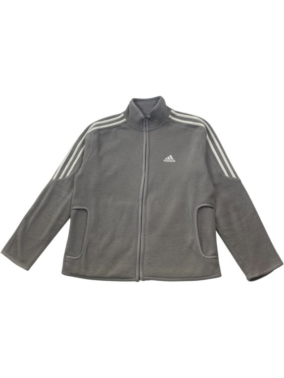ADIDAS ΖΑΚΕΤΑ FLEECE SPORTSWEAR ΓΚΡΙ UNISEX PRE OWNED S