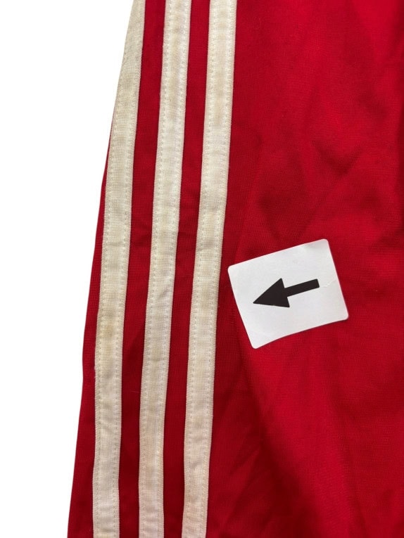 ADIDAS GIACCA TRACK RETRO SPORTSWEAR ROSSA UNISEX PRE OWNED