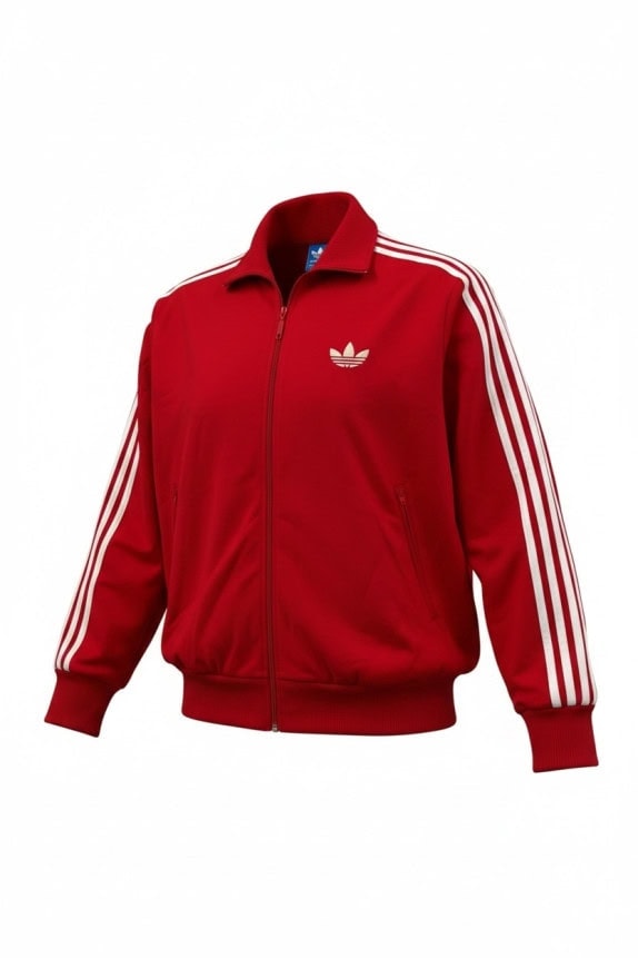 ADIDAS GIACCA TRACK RETRO SPORTSWEAR ROSSA UNISEX PRE OWNED