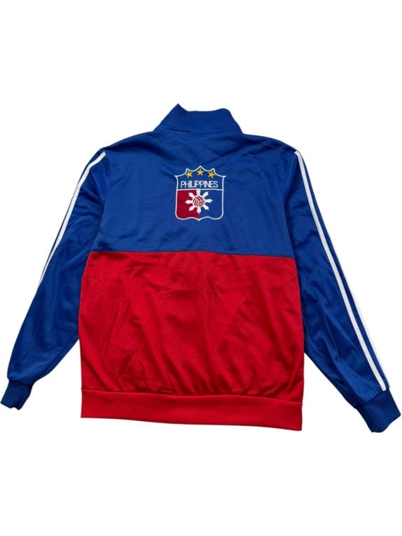 ADIDAS ΖΑΚΕΤΑ ΦΟΡΜΑΣ RETRO SPORTSWEAR ΜΠΛΕ ΚΟΚΚΙΝΟ ΛΕΥΚΟ ΑΝΤΡΙΚΟ PRE OWNED L