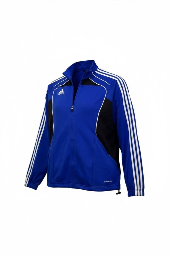 ADIDAS GIACCA DA TUTA SPORTSWEAR BLU NERO UNISEX PRE OWNED S