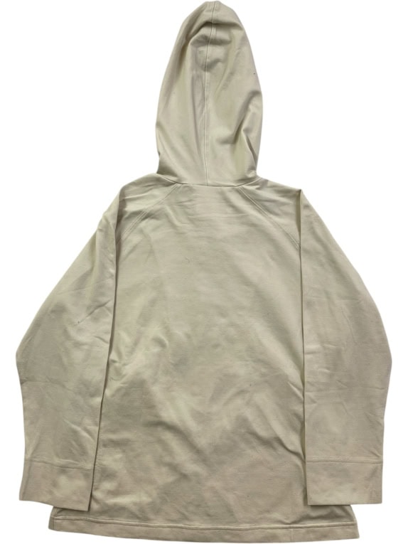 ADIDAS ZIP-UP HOODIE EMBROIDERED LOGO BEIGE UNISEX S