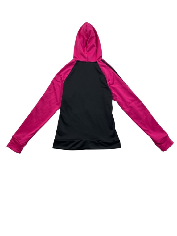 ADIDAS Ζακέτα Hoodie 3-Stripes Logo Μαύρο Ροζ Γυναικείο S