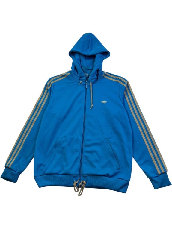ADIDAS ΖΑΚΕΤΑ ΜΕ ΚΟΥΚΟΥΛΑ SPORTSWEAR ΜΠΛΕ ΑΝΤΡΙΚΟ PRE OWNED XL