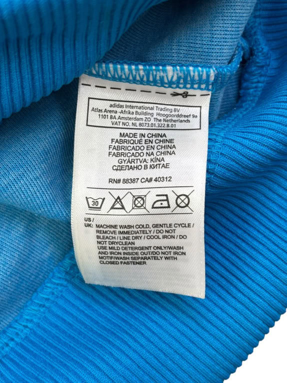 ADIDAS ΖΑΚΕΤΑ ΜΕ ΚΟΥΚΟΥΛΑ SPORTSWEAR ΜΠΛΕ ΑΝΤΡΙΚΟ PRE OWNED XL
