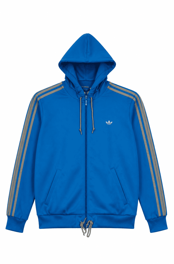ADIDAS ΖΑΚΕΤΑ ΜΕ ΚΟΥΚΟΥΛΑ SPORTSWEAR ΜΠΛΕ ΑΝΤΡΙΚΟ PRE OWNED XL