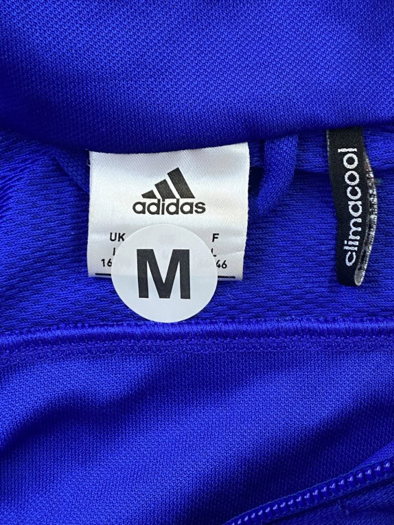 ADIDAS TRACK JACKET SPORTY BLU DONNA PRE OWNED M