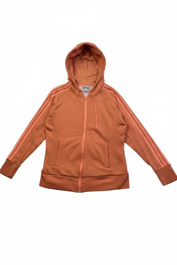 ADIDAS ZIP HOODIE SPORTSWEAR ΠΟΡΤΟΚΑΛΙ ΓΥΝΑΙΚΕΙΟ PRE OWNED M