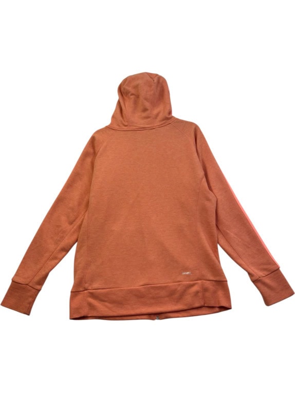 ADIDAS FELPA ZIP CON CAPPUCCIO SPORTSWEAR ARANCIONE DONNA PRE OWNED M