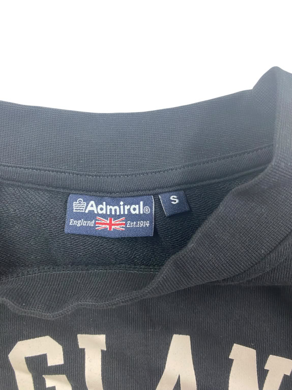 Admiral Φούτερ Cropped Casual England Logo Μαύρο Γυναικείο S