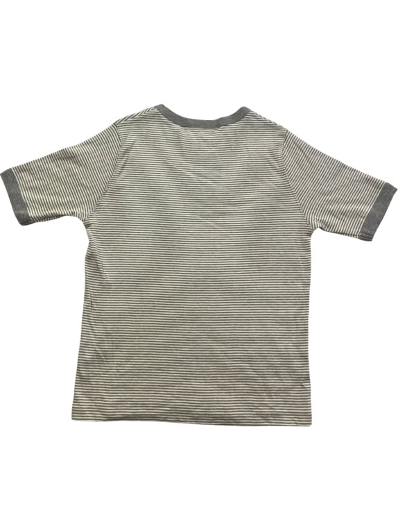 Aeropostale Ριγέ T-Shirt Γκρι-Λευκό Γυναικείο M