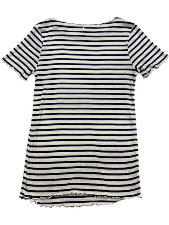 Aeropostale Striped T-Shirt Casual White-Blue Women’s M