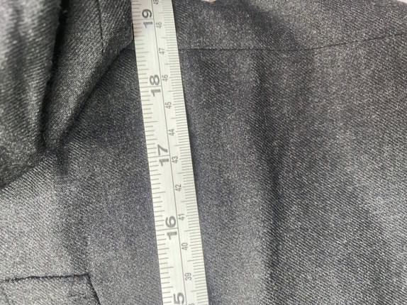 80S VINTAGE  BLAZER CLASSIC GREY MEN PRE OWNED S