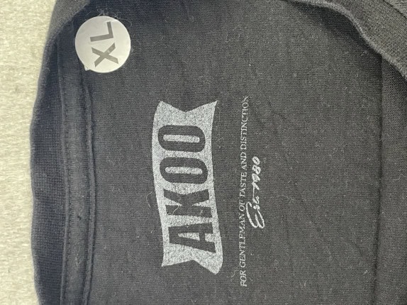 AKOO T SHIRT GRAPHIC STREETWEAR NERO UOMO PRE OWNED XL
