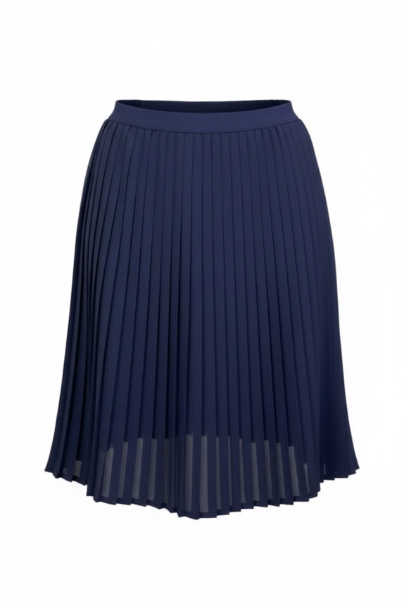 ALBA FORNARI GONNA PLISSETTATA VINTAGE CON LOGO BLU DA DONNA L
