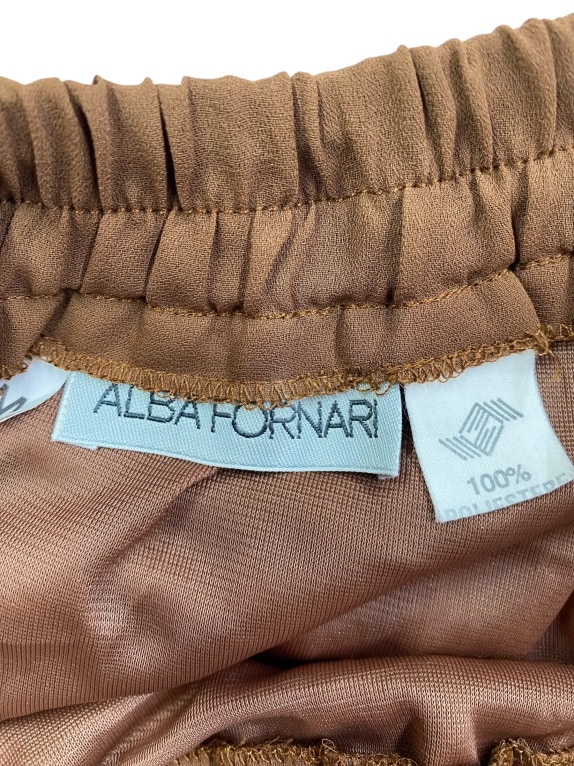 ALBA FORNARI ΦΟΥΣΤΑ ΠΛΙΣΕ VINTAGE STYLE ΚΑΦΕ ΓΥΝΑΙΚΕΙΑ M