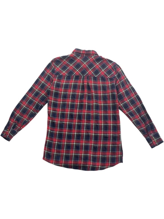 ALCOTT Plaid Shirt Casual Red-Blue Women’s S