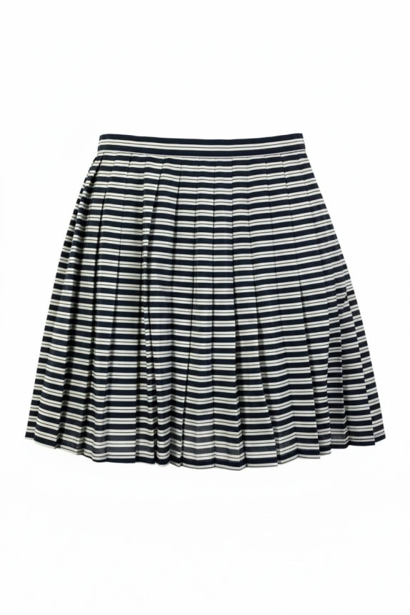 ALDA FORNARI GONNA VINTAGE A RIGHE BLU/BIANCO DA DONNA L