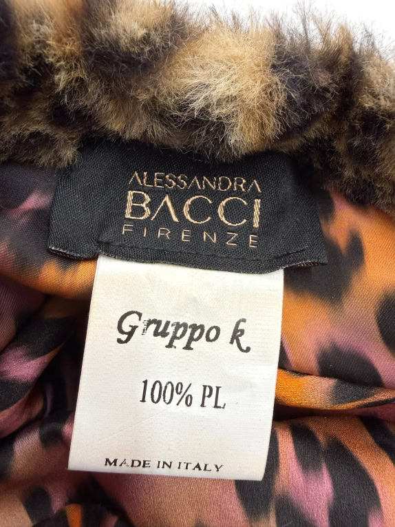 ALESSANDRA BACCI ΚΑΠΕΛΟ BERET FAUX FUR LEOPARD PRINT ΚΑΦΕ ΓΥΝΑΙΚΕΙΟ ONE SIZE