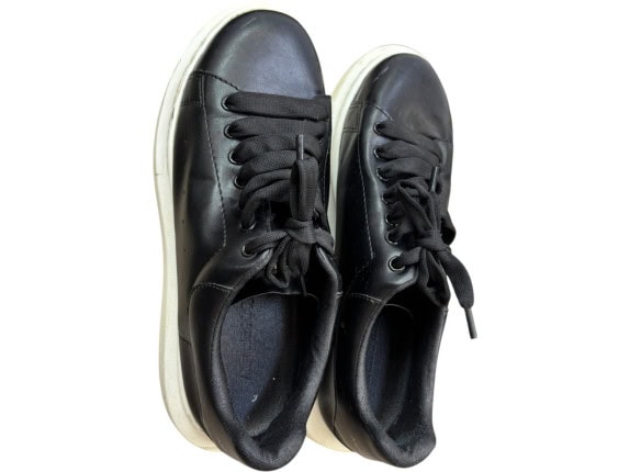 ALEXANDER MCQUEEN SNEAKERS OVERSIZED ΜΑΥΡΟ ΛΕΥΚΟ UNISEX PRE OWNED