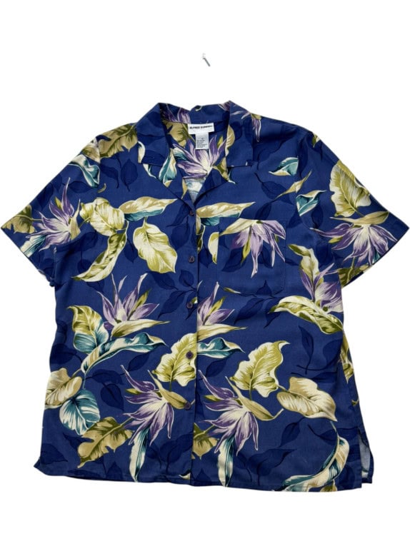 ALFRED DUNNER ΠΟΥΚΑΜΙΣΟ FLORAL ΜΠΛΕ ΑΝΔΡΙΚΟ PRE OWNED M