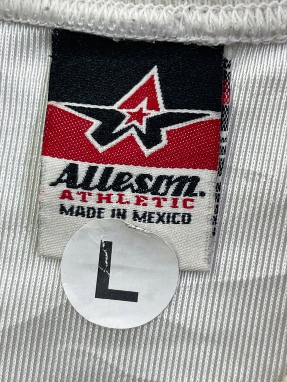 ALL AMERICAN ATHLETIC FOOTBALL JERSEY GRAPHIC WHITE ΑΝΤΡΙΚΟ PRE OWNED L 2