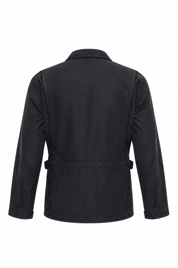 1980s ALPHA INDUSTRIES JACKET ARCHITECTURAL BLACK MEN PRE OWNED M