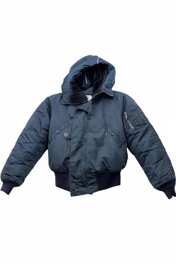 ALPHA INDUSTRIES ΤΖΑΚΕΤ ΠΙΛΟΤΟΥ VINTAGE NAVY ΑΝΤΡΙΚΟ PRE OWNED S