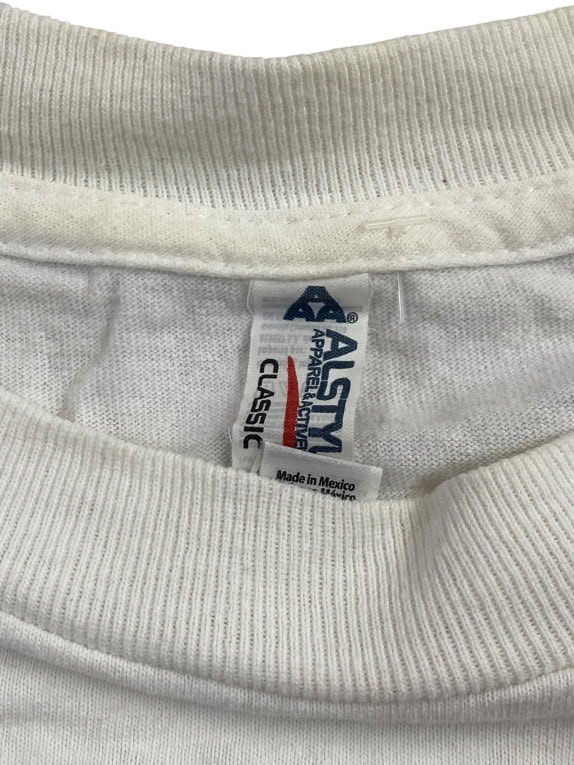 ALSTYLE T-SHIRT HONU HAWAII VINTAGE WHITE UNISEX M pre-owned