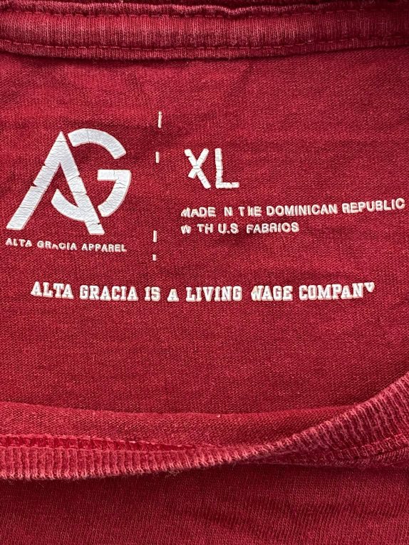 ALTA GRACIA T-SHIRT INDIANA UNIVERSITY BORDEAUX UNISEX XL