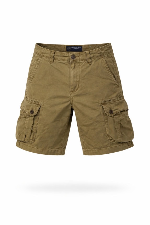 AMERICAN EAGLE CARGO SHORTS UTILITY KHAKI ΑΝΤΡΙΚΟ PRE OWNED S