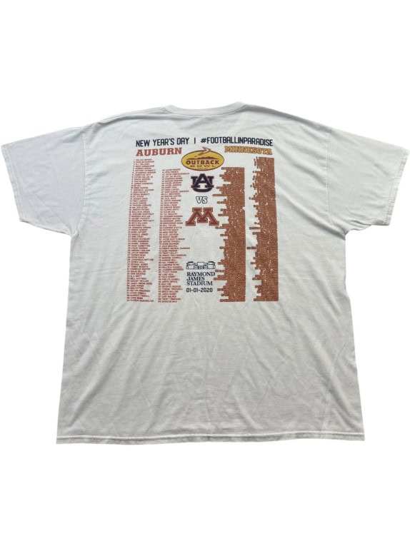AMERICAN EAGLE GRAPHIC TEE ATHLETIC OFF WHITE UOMO PRE OWNED XL