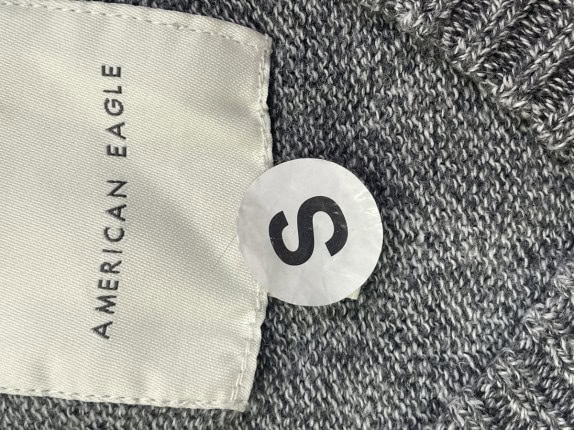 AMERICAN EAGLE MAGLIONE MELANGE GRIGIO UOMO PRE OWNED S