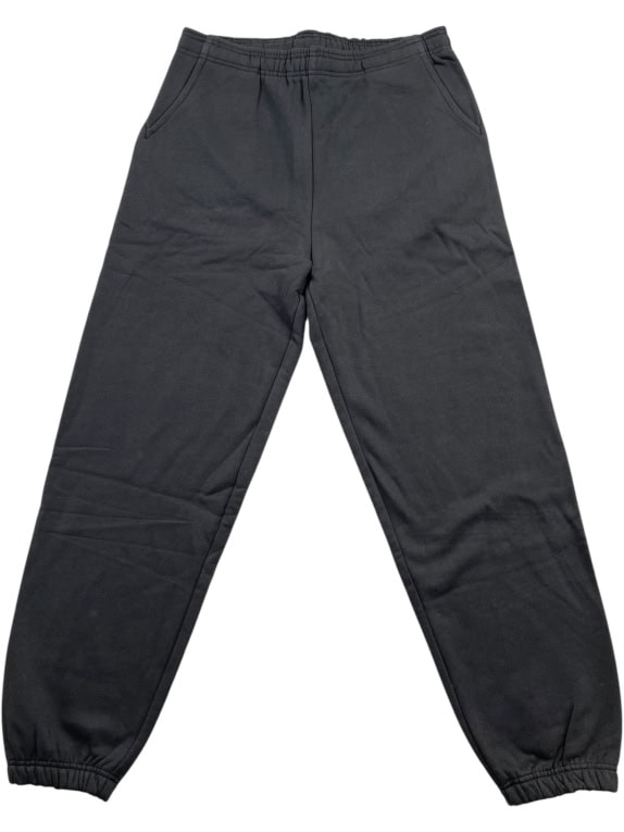 Men’s Black Sweatpants With Elastic Cuffs & Drawstring Size L