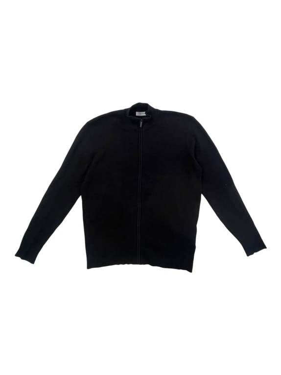 Men’s Bershka Black Zip Cardigan XXL