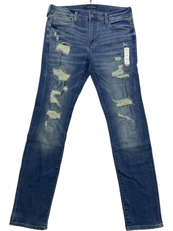 Ανδρικό Distressed Jeans Μπλε Slim Fit Μέγεθος 34