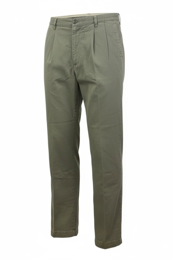 Men’s Khaki Chino Pants Classic Fit Size L
