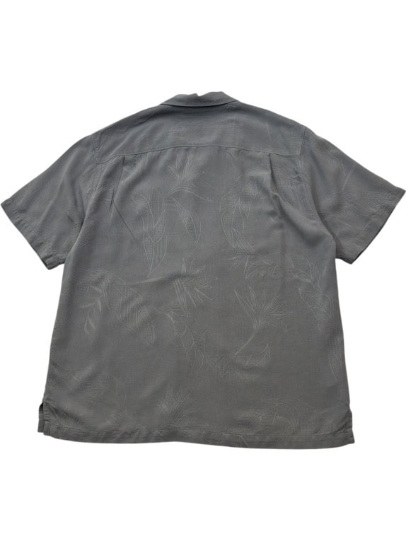 BRAINWASHED CAMICIA HAWAIIAN MINIMAL GRIGIO UOMO PRE OWNED L