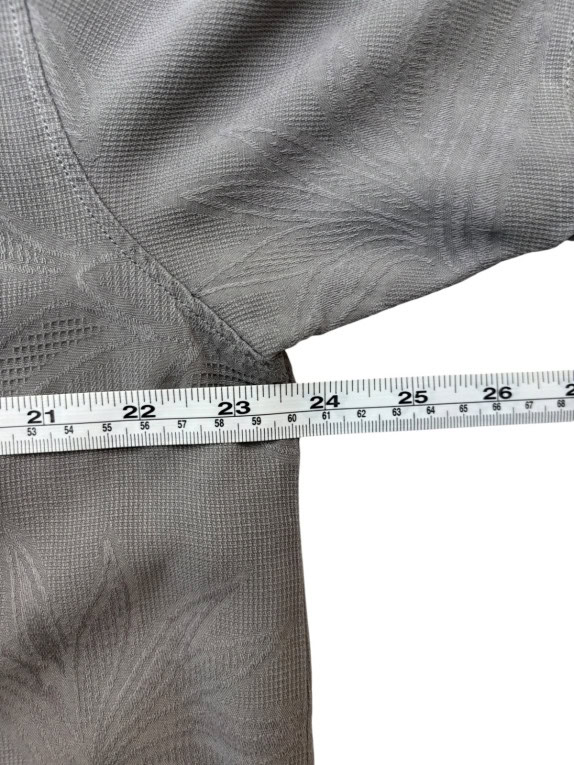 BRAINWASHED CAMICIA HAWAIIAN MINIMAL GRIGIO UOMO PRE OWNED L