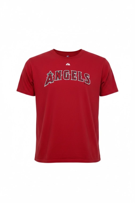 ANGELS GRAPHIC TEE RED MEN PRE OWNED XL